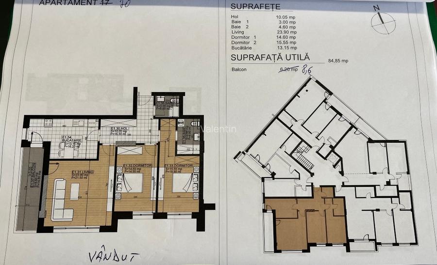SAVAR RESIDENCE,Bloc Nou Splaiul Unirii,Ap. 3 Camere la Dezvoltator ! - 9