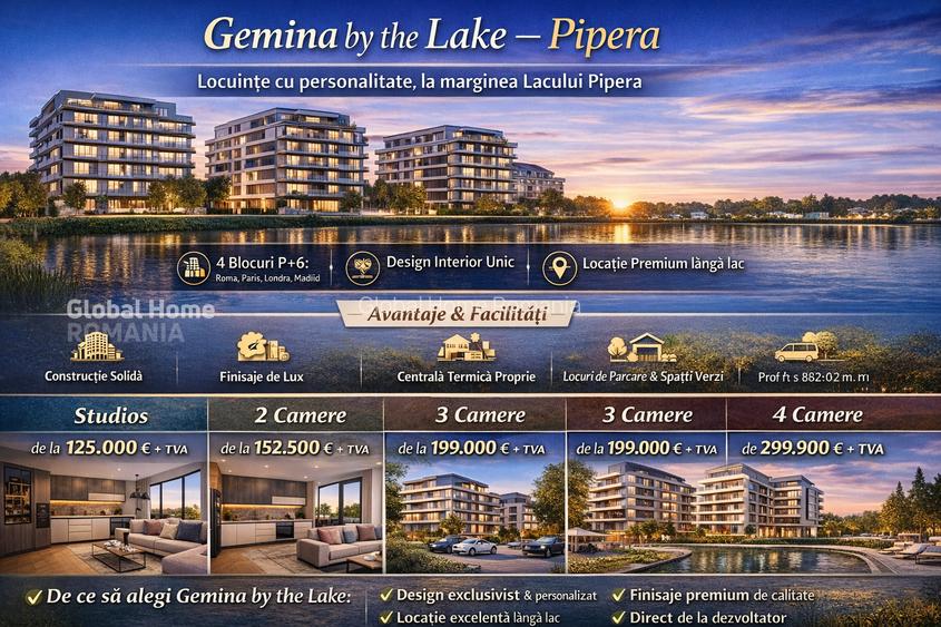 Gemina by the Lake - Pipera Plaza - Rond OMV | Studio - 2 - 3  - 4 Camere - 11