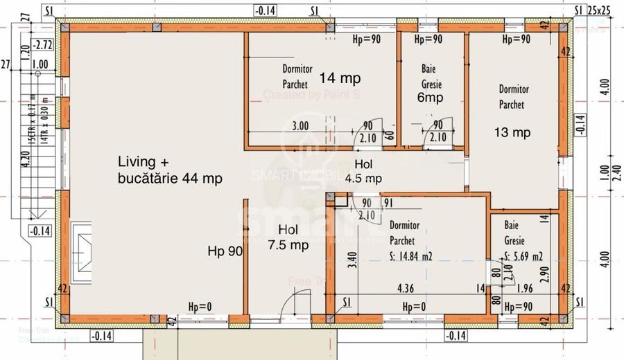 Casa individuala noua  Borhanci teren 1100 mp si livada  - 3