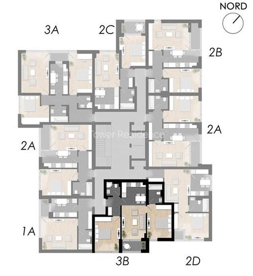 Apartament 3 Camere Incalzire in Pardoseala Ansamblu Nou Rahova - 10