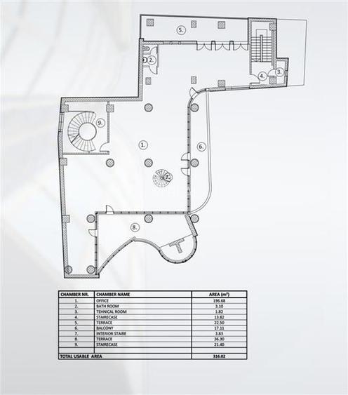 Inchiriere spatii birouri Piata Victoriei de la 190 mp - 12