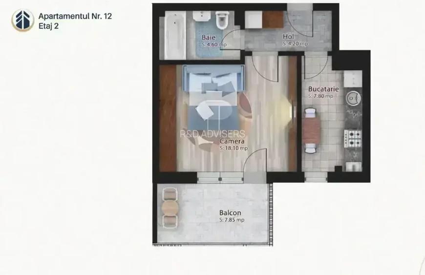 Garsoniera 42,55mp cu balcon | Lux | Metroul Bucur Obor I COMISION 0 % - 6