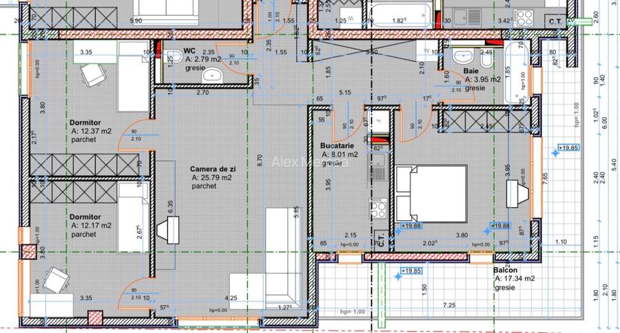 Apartament 4 Camere 126mp ARED Orizont Micalaca - 8
