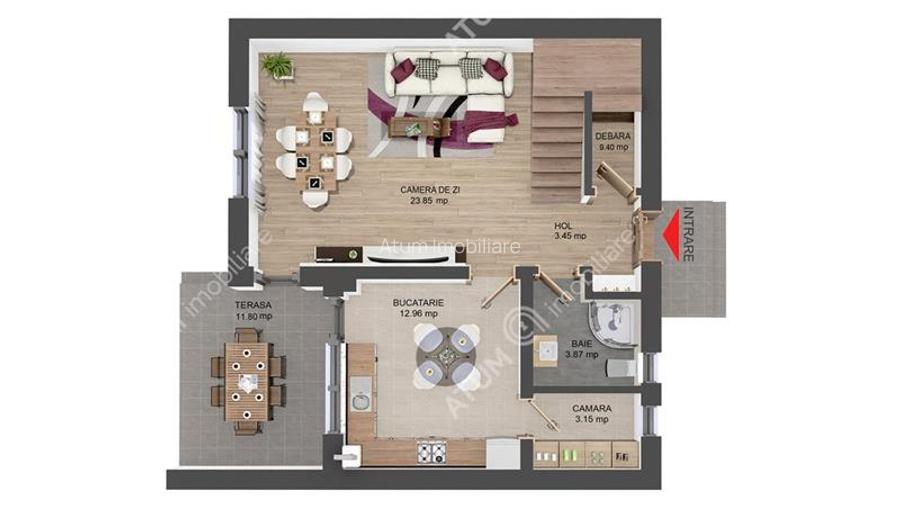 Casa individuala la cheie 400 mp teren 2 pivnite 4 camere 145 mp utili - 11