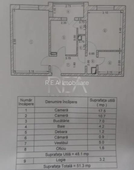 2 camere decomandat, 3/8, anvelopat-Crangasi - 2