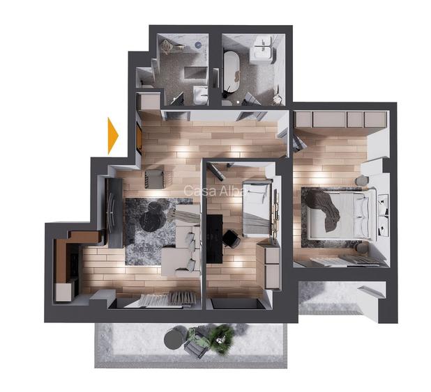 Locuinta moderna 2025 | bunastare in mediul urban | PROMOTIE 3 camere - 1
