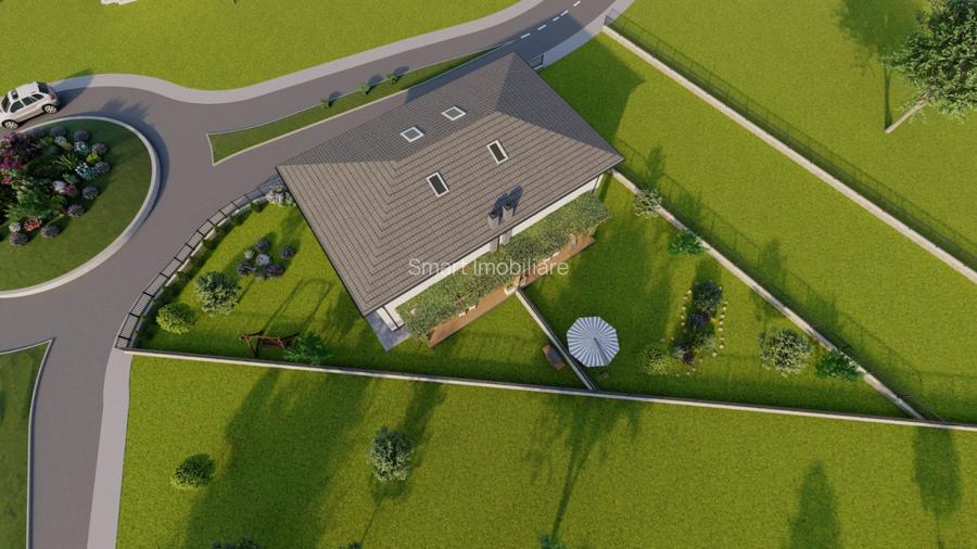 Teren 700 mp, cu autorizatie de constructie + utilitati in Chinteni - 3