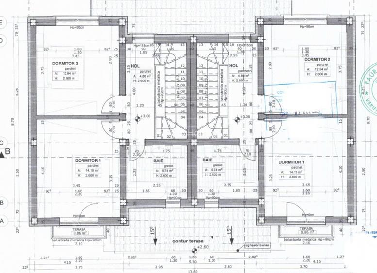 Duplex 4 camere - 94 mp utili - Cartier asfaltat - Mosnita - 5