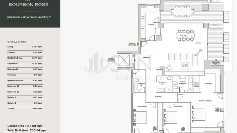 REA1027640 Apartament 4 camere DAMASK I Lux I Pipera - 12