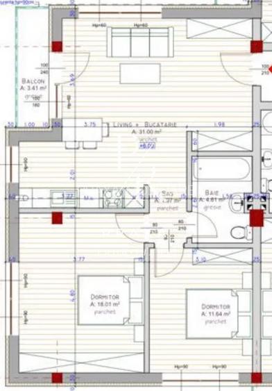 Apartament 3 camere, 67 mp, LUX,  garaj de inchiriat, zona Teilor! - 8