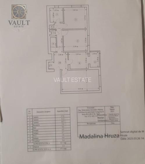 Apartament 3 camere - CENTRALA PROPRIE - zona RAHOVA - 8