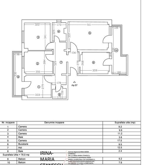 Faleza Nord 4 camere decomandate etajul 2 - 18