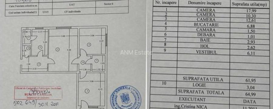 Apartament 3 camere in bloc reabilitat de 4 etaje Drumul Taberei - 6