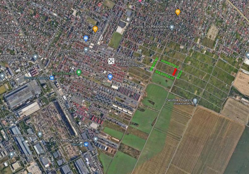 Teren Popesti Leordeni intravilan  1000mp intre strada Scolii si Miraslau - 2