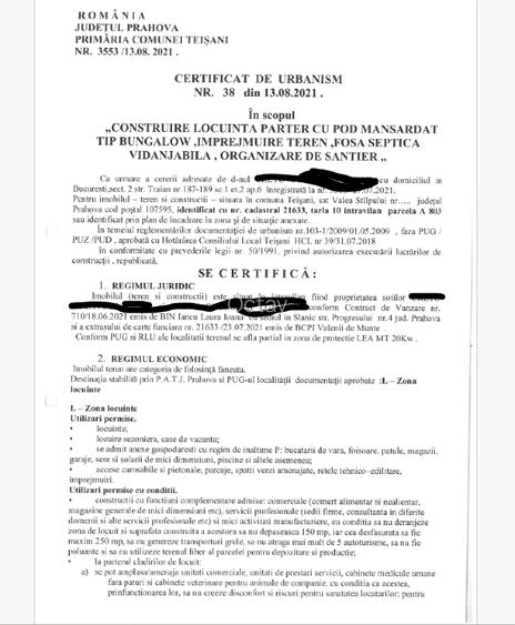 Teren intravilan 628 mp, Valenii de Munte - Teisani - 13