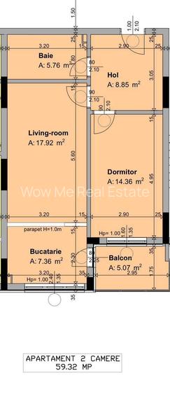 Apartament 2 Camere Strada Cireșului, Dobroești Fundeni - 15