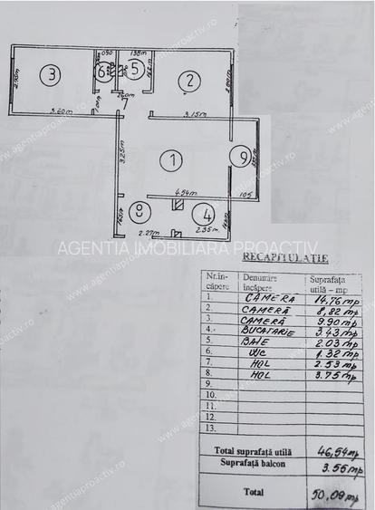 Apartament 3 camere, etaj 1, la doi pași de strada principală, în Micro 40 - 8