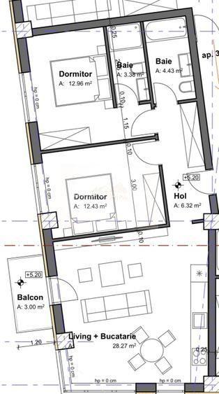 Inchiriere 3 camere -Parcare–View - zona centrală - 13