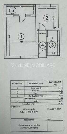 Garsonieră decomandată 36 mp, bloc 2020,  Pacii - 7