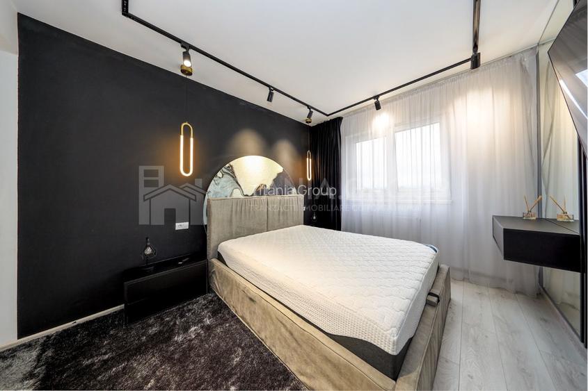 Apartament cu 3 camere, 2 bai, mobilat lux , parcare - zona Coresi - 11