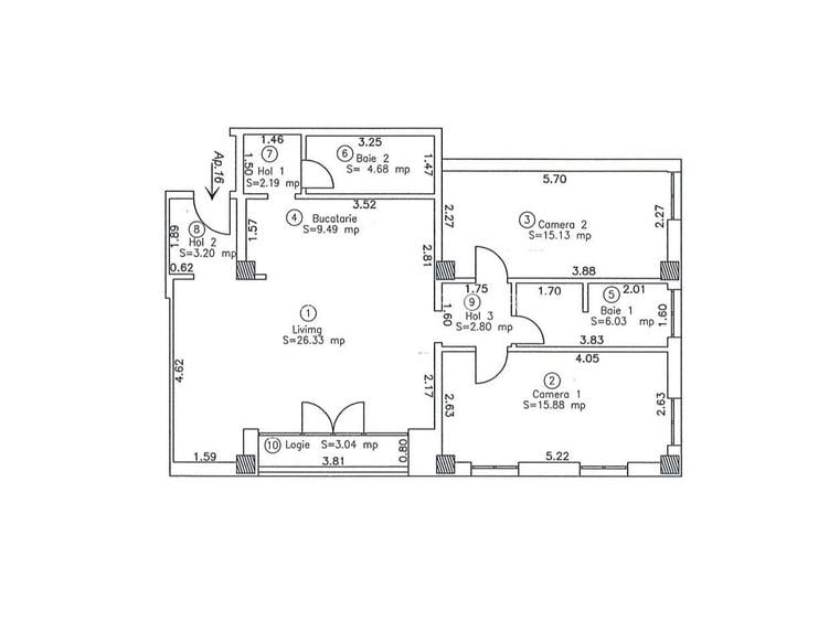 Office-3 Camere | Lift | Parcare Subterana | Central | Comision 0 - 1