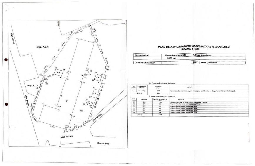 Teren  Basarabia-2500 mp,D=30m,zona M3 - 3