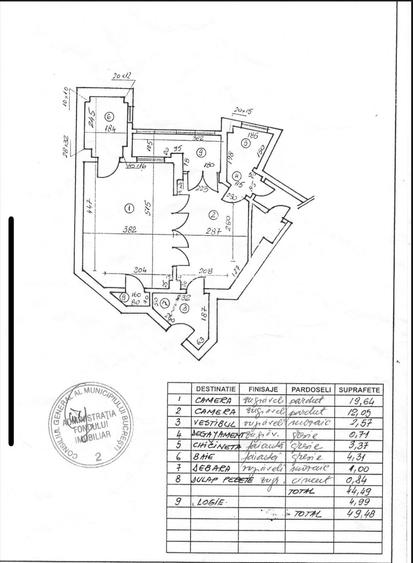 Apartament 2 camere Cismigiu - Sala Palatului parter/6 balcon - 36