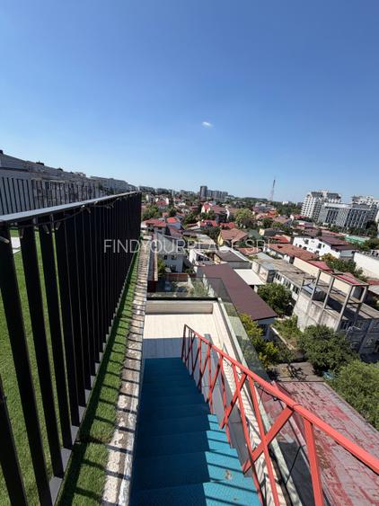 Penthouse în bloc nou boutique,500mp terase,2 parcări incluse