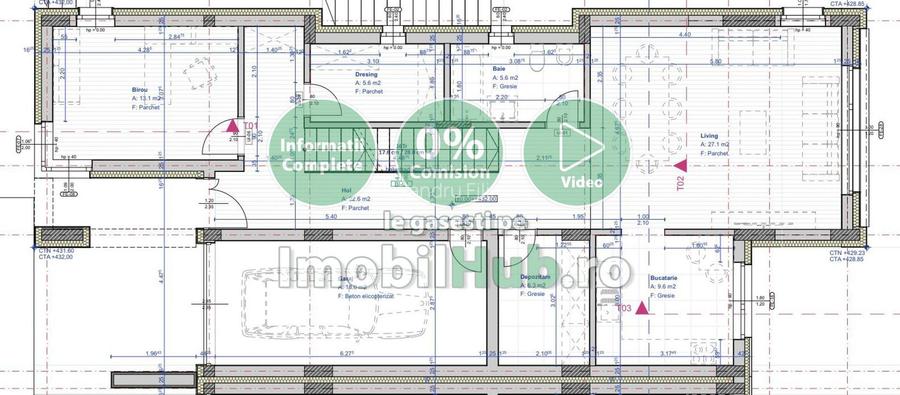 Casa cu 300mp utili,  612mp teren, zona linistita si intima, Borhanci - 6