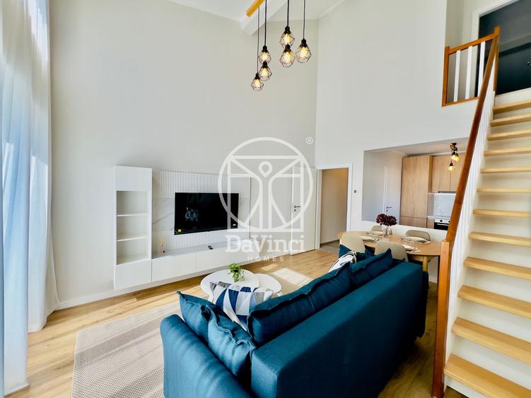 Penthouse 3 camere+2 bai, buc. separata, mobilat si utilat, INTABULAT
