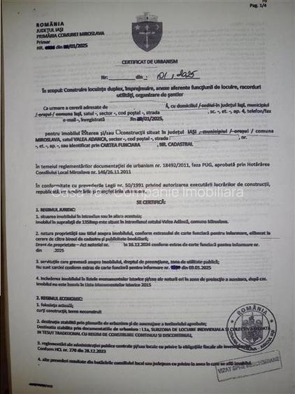 Teren intravilan Valea Adanca cu autorizatie constructie - 7