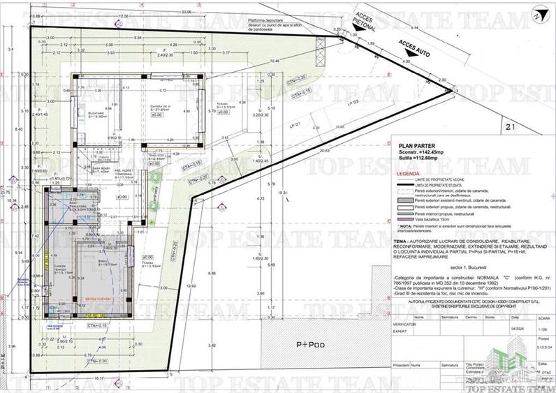 Vanzare teren cu autorizatie pentru vila p +1+ M metrou 1 Mai- Chibrit - 9