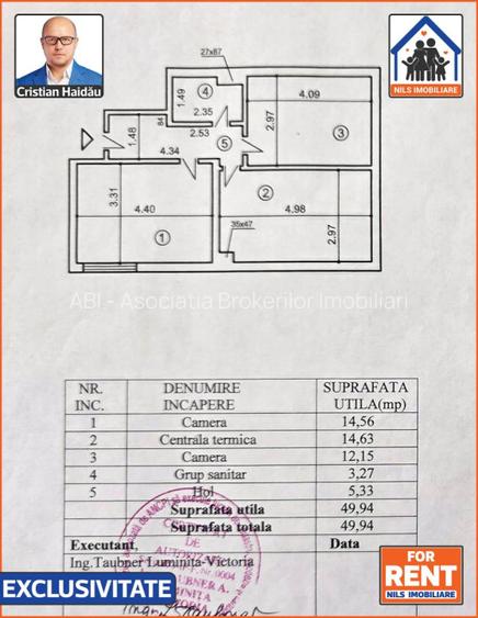 De inchiriat Apartament 2 camere| Bloc nou | Damaroaia - Sector 1 - 12