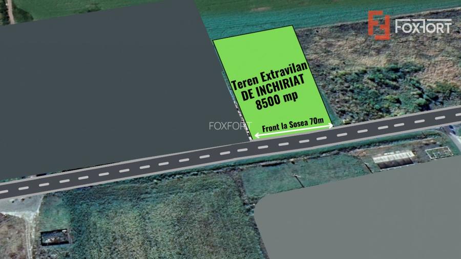 COMISION 0% Teren extravilan pentru inchiriere in Sacalaz  - 2