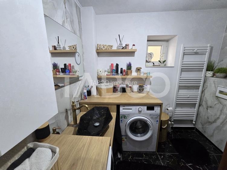 Casa mobilata de vanzare 150 mpu teren 450 mp garaj Piata Cluj Sibiu - 8