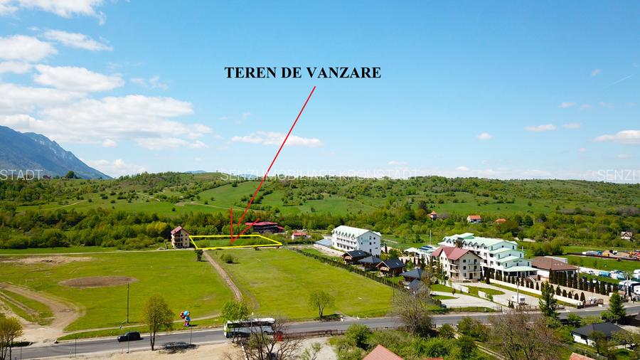 Teren superb in Bran cu parau in spatele lui - 3