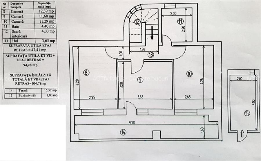 Penthouse Unic 104mp + 45mp terase - Toamnei, Centrul Civic, Brasov - 4