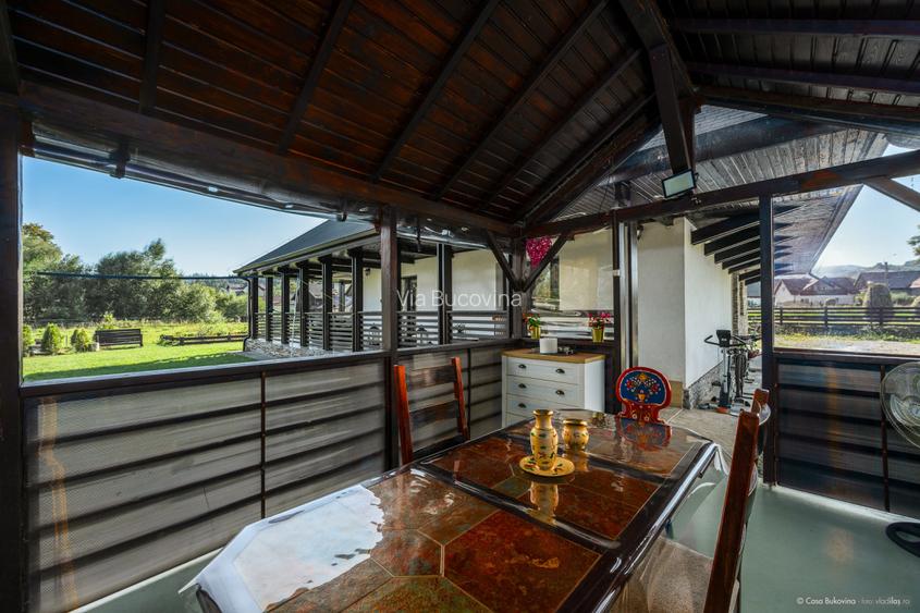 Casa de locuit sau vacanta 5 camere, 5 bai, 2600mp teren langa Humor - 44