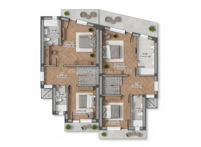 Otopeni – Vile individuale P+1+M | Design modern & clasic | Înaltă calitate - 12