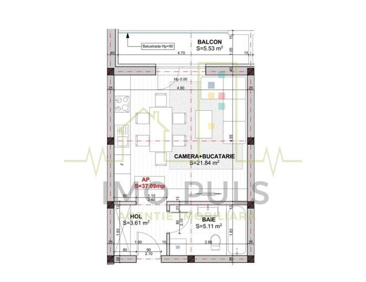 Apartament cu o camera. Giorc. Parcare inclusa