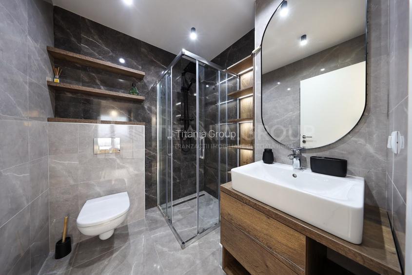 Apartament cu 3 camere, 2 bai, mobilat lux , parcare - zona Coresi - 6