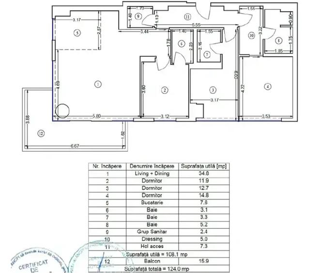 4 Camere De Vanzare Lux |Complex Up-Site Floreasca | Parcare Subterana - 22