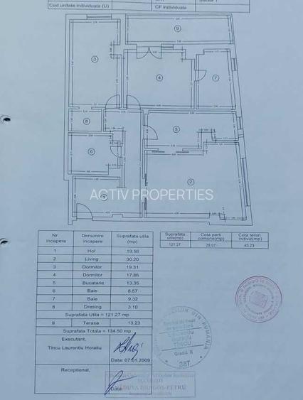 Decomandat,121mp utili+terasa,et 1/5,2 loc parcare subteran si suprateran,mobila - 10