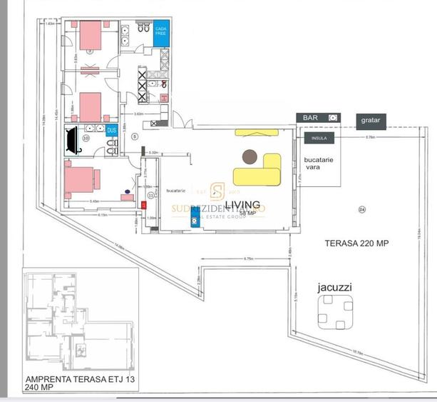 Inchiriere penthouse exclusivist cu vedere panoramica, 4 camere, Vitan - 21