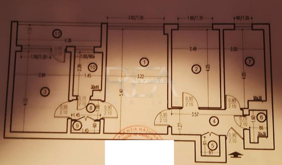 3 camere, Obor, decomandat, etaj 5, inst. schimb., metrou, anvelopat - 9