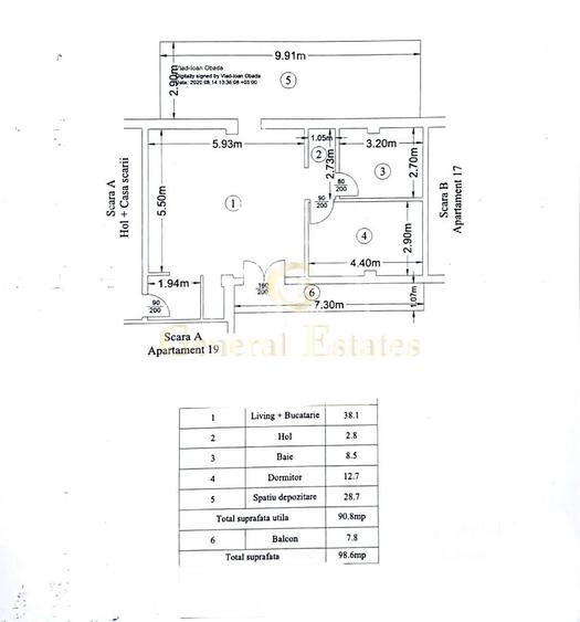 Vânzare apartament spațios- 98 mp-Valea Adâncă- Parcare Cadou - 16