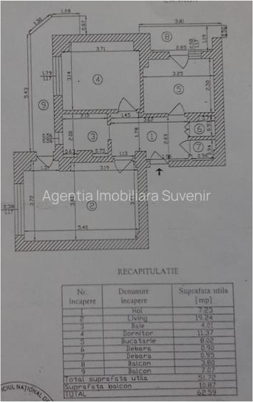Titulescu-Banu Manta, 2 camere, 63 mp, 4/10, bloc 1983, 170000 E - 2