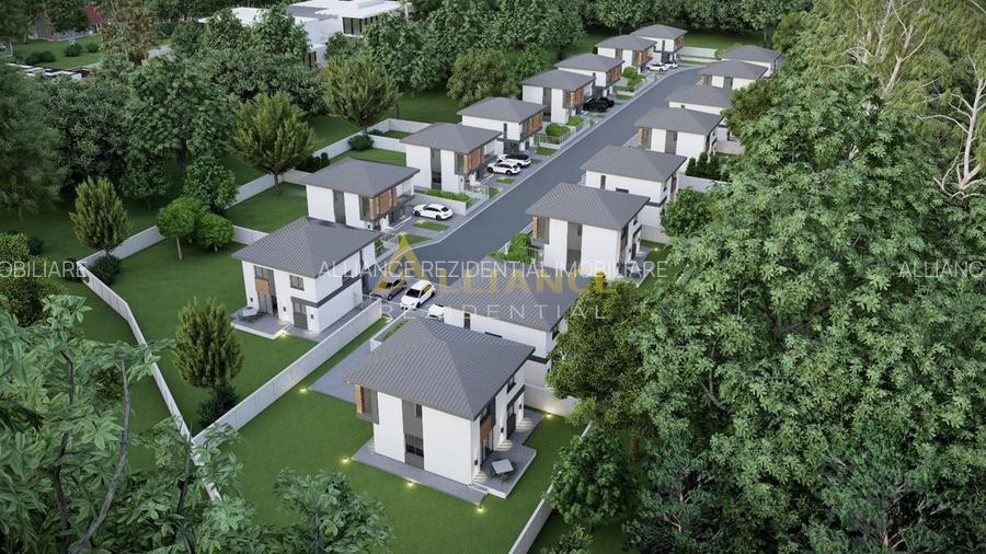 Vila , 110 mp utili, 4 camere - Complex nou (16 vile) - 4