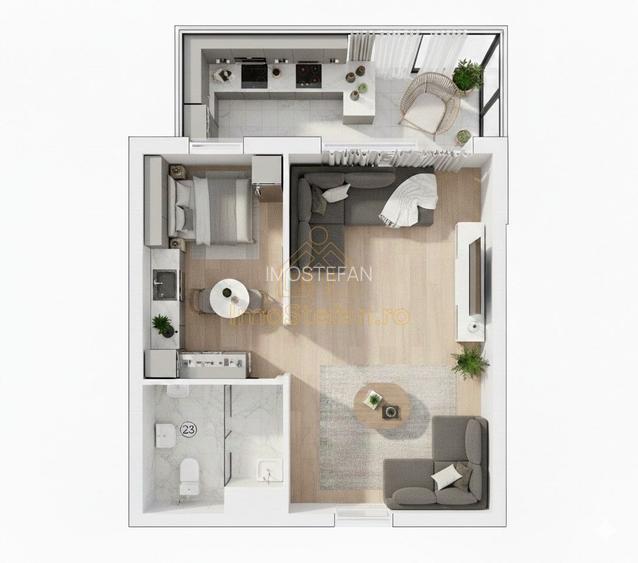 Garsoniera Mamaia Sat Gaz 2 Lifturi Bloc Nou Mobilata si Utilata - 4