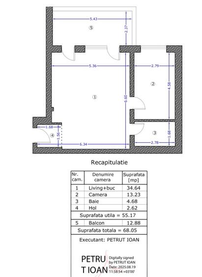 Apartament 2 camere premium - City Point Aviatiei  - Balcon generos